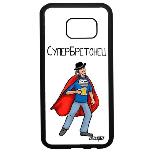 фото Чехол для мобильного samsung galaxy s7, "супербретонец" веселый герой utaupia