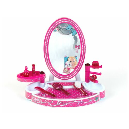 фото Klein туалетный столик barbie 42 см 8 предметов 5378с
