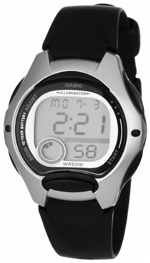 Наручные часы CASIO Collection 376, серебряный, черный