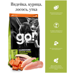 GO! беззерновой корм для щенков всех пород 4 вида мяса: индейка, курица, лосось, утка - изображение