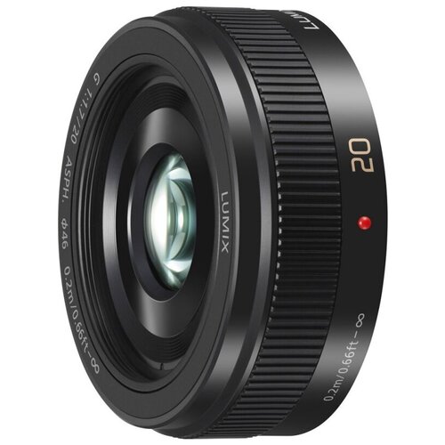 Объектив Panasonic 20mm f/1.7 II Aspherical (H-H020AE), черный объектив panasonic vario elmar 100 400mm f 4 0 6 3 asph dg h rs100400