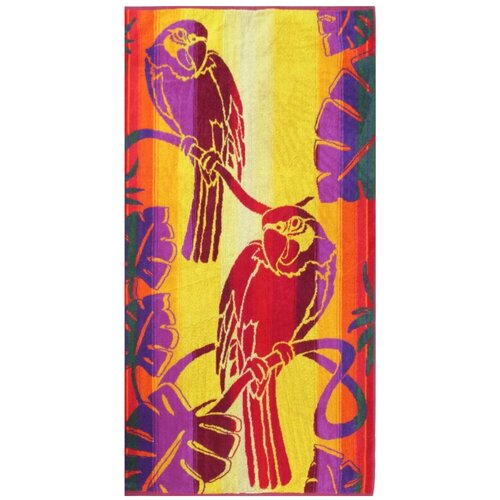 фото Guten morgen полотенце попугай пляжное 70х140 см мультиколор