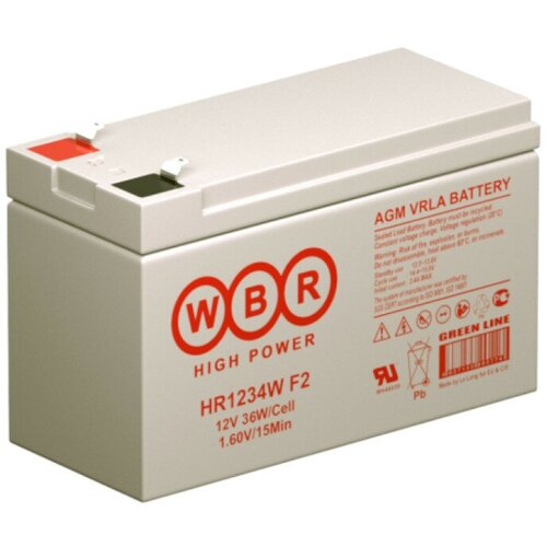 Аккумулятор для ИБП WBR HR1234W 12V 9Ah батарея для ибп wbr 12v 9ah hr1234w f2