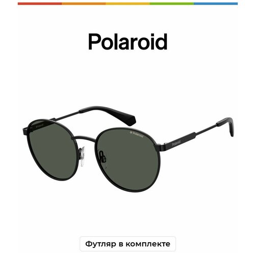 Солнцезащитные очки Polaroid Polaroid PLD 8039/S 807 M9 PLD 8039/S 807 M9, черный, серый