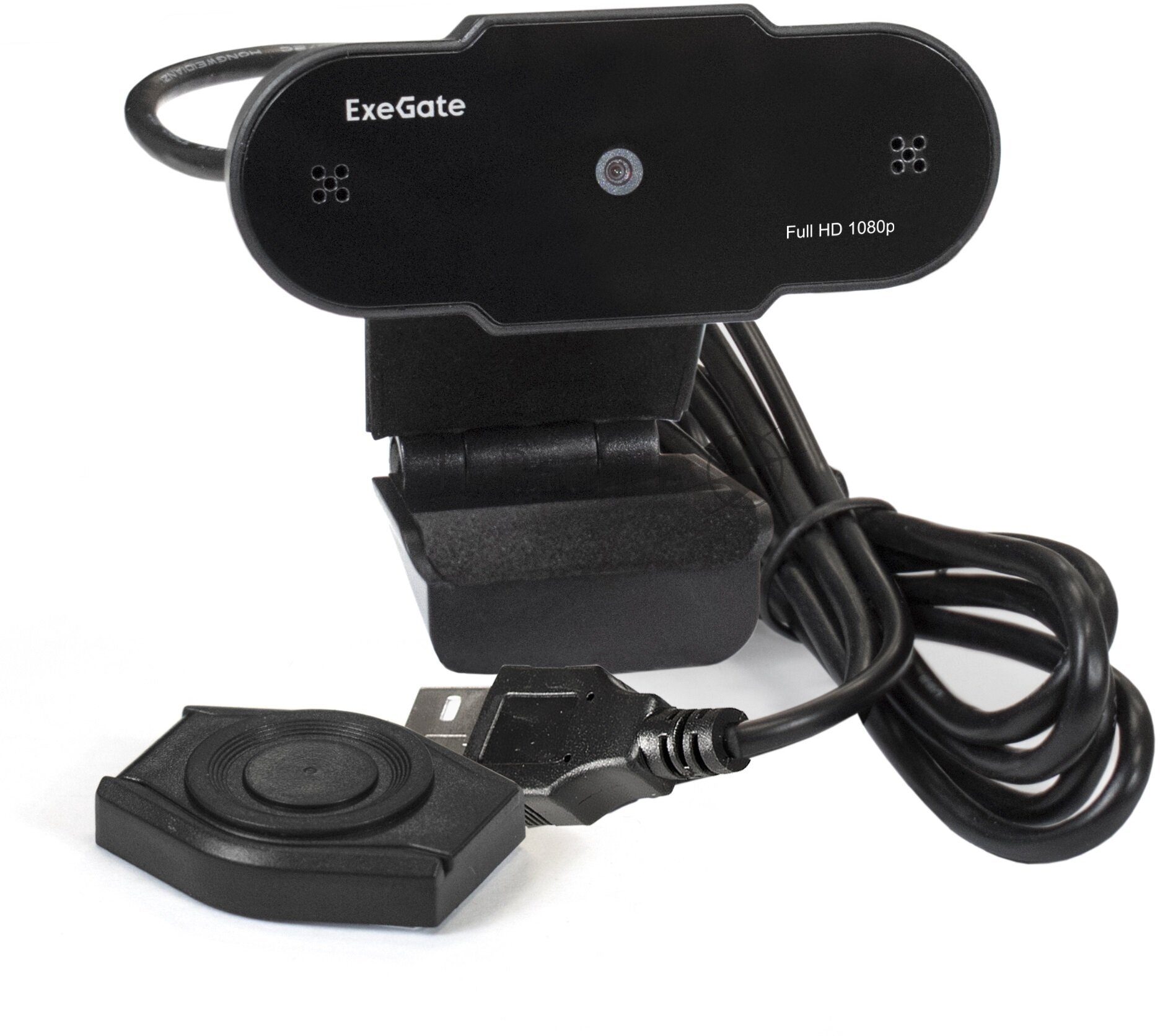 Веб-камера Exegate EX287388RUS 1/3" 2 Мп, 1920х1080, 1080P, 30fps, 4-линзовый объектив, шторка, USB, фиксированный фокус - фото №5