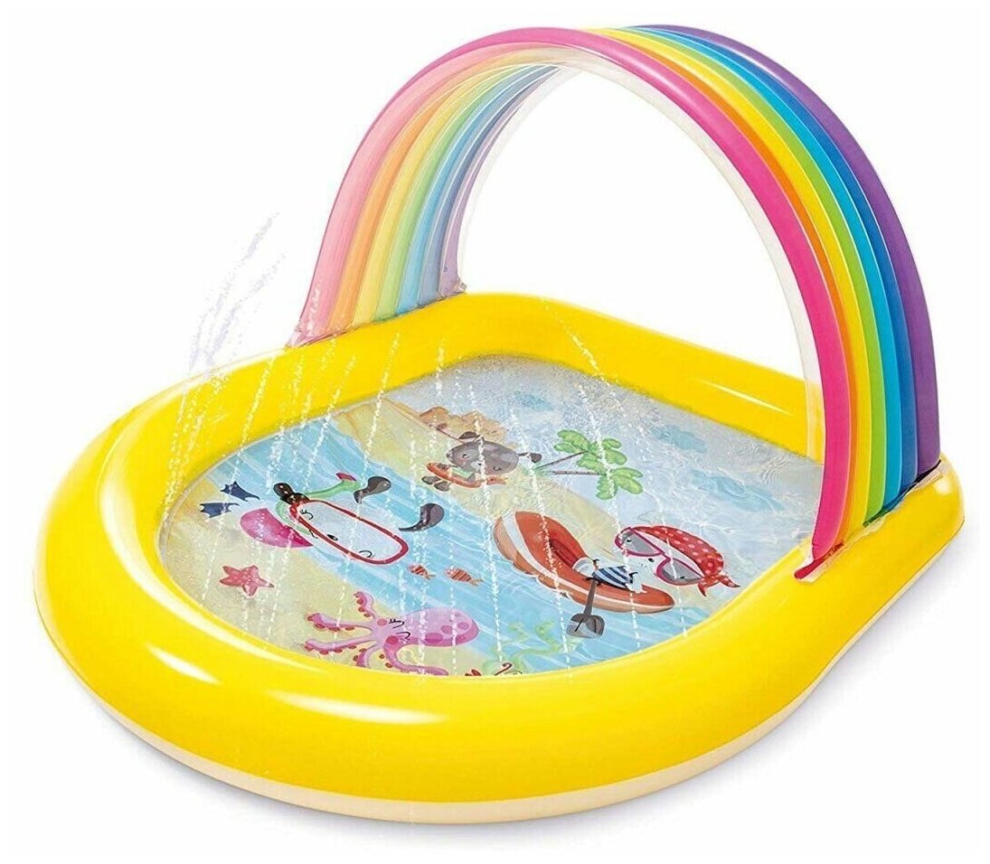 фото Детский бассейн Intex Rainbow Arch Spray (57156)