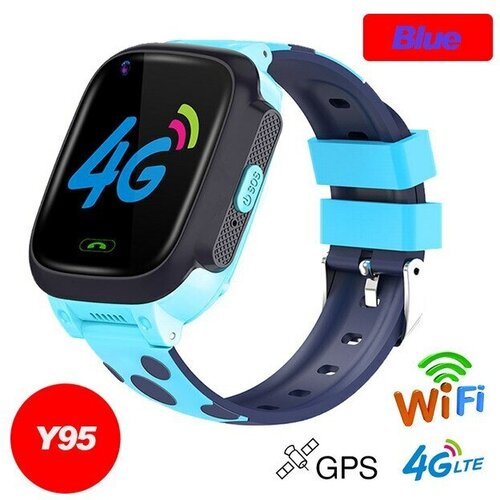 Детские умные часы Smart Baby Watch Y95 Wi-Fi, голубой