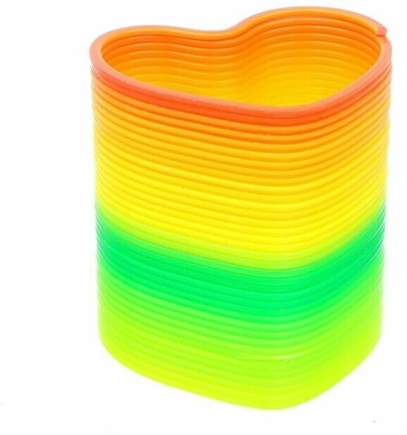 Пружинка-радуга Давай играть, форма сердце, d - 5 см