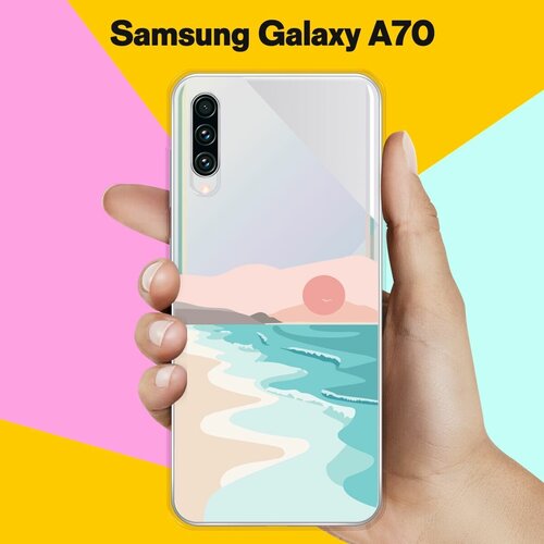 дизайнерский силиконовый чехол для самсунг галакси а70 samsung galaxy a70 Силиконовый чехол на Samsung Galaxy A70 Прилив / для Самсунг Галакси А70