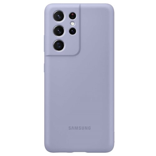 фото Чехол-накладка samsung ef-pg998tjegru silicone cover для galaxy s21 ultra фиолетовый