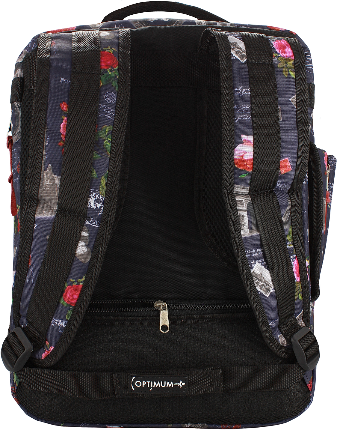 Рюкзак сумка дорожная чемодан ручная кладь 40х30х20 в самолет, цветы - фотография № 4