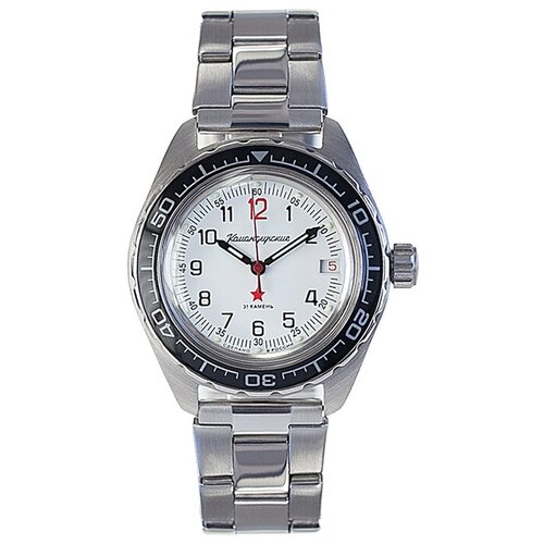 Наручные часы Восток Командирские, серебряный, бесцветный наручные часы восток командирские 020712 серебряный белый