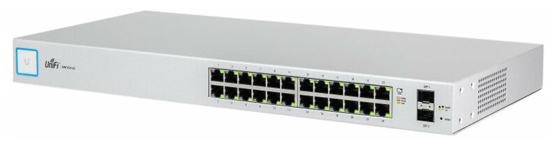 Коммутатор Ubiquiti UniFi Switch 24 PoE |USW-24-POE| Ubiquiti PoE-коммутатор в стойку, 24х 1G RJ45, 2х SFP, раздача 95 |USW-24-POE| Вт (028554) {2}