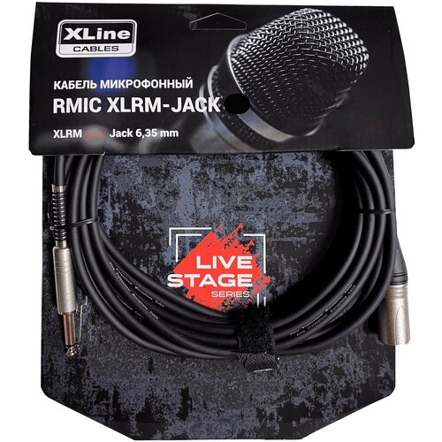 Кабель аудио 1xJack - 1xXLR Xline Cables RMIC XLRM-JACK 20 20.0m кабель микрофонный xline cables rmic xlrf jack 06 6м