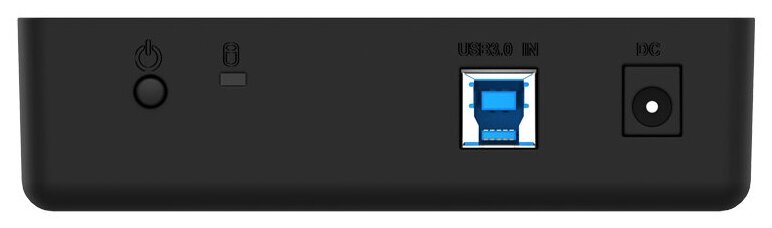 Внешний контейнер для HDD 3.5" SATA Orico USB3.0 черный - фото №2