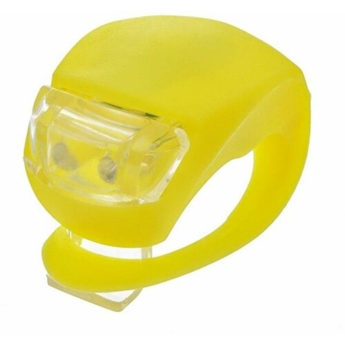 Универсальный фонарь для безопасности с креплением на велосипед/самокат/коляску и пр. - желтый