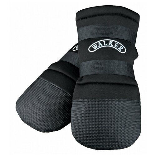 фото Ботинки для собак trixie walker care protective, 2 шт l черный