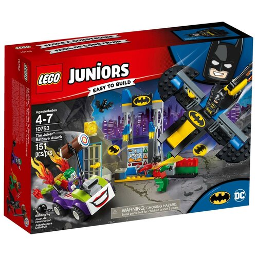 LEGO Конструктор LEGO Juniors 10753 Джокер атакует Бэтпещеру