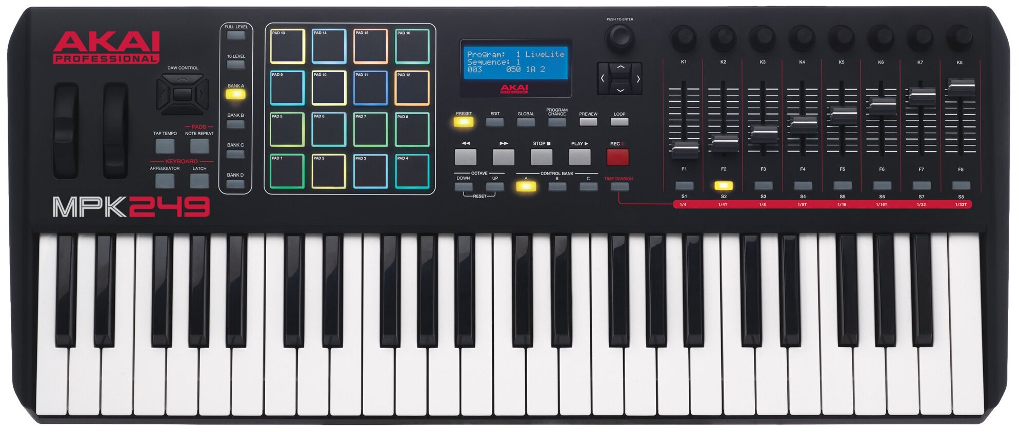 Миди клавиатура Akai Pro MPK249 USB