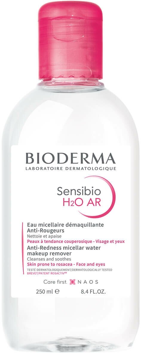 Bioderma Sensibio H2O AR мицеллярная вода для кожи с покраснениями и розацеа, 250 мл, Bioderma