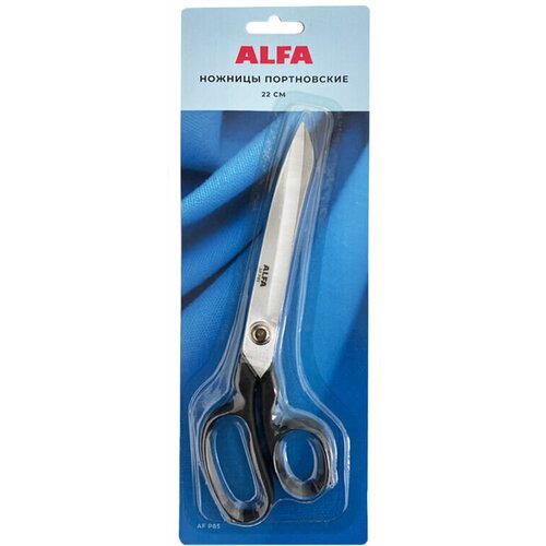 Ножницы портновские, 22 см, ALFA alfa р95 ножницы раскройные 24см