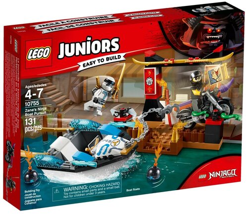 LEGO Juniors 10755 Преследование на лодке Зейна, 131 дет.