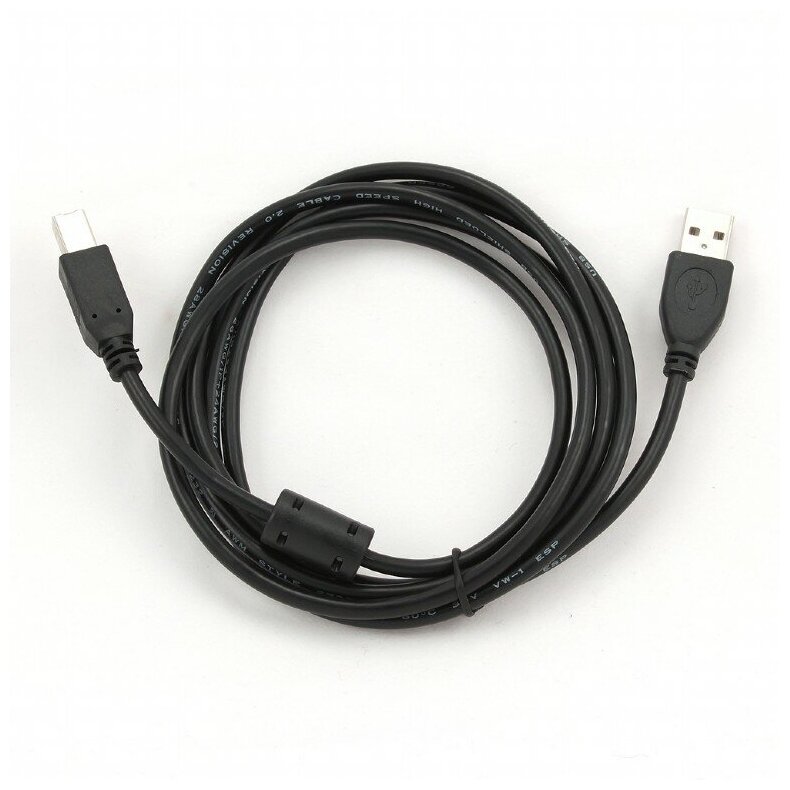 Кабель Gembird USB A-USB B, M-M 1,8м Black (CCF-USB2-AMBM-6) - фото №2