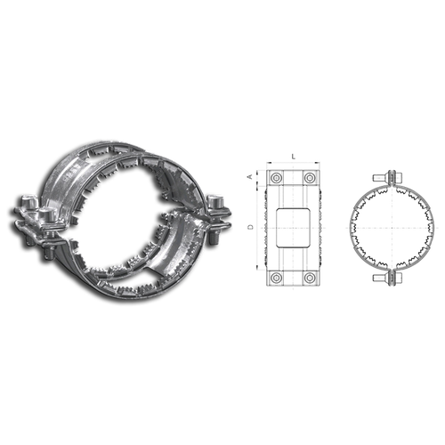 235360 Duker Обжимная манжета Kombi-Kralle EK 50 DN 50