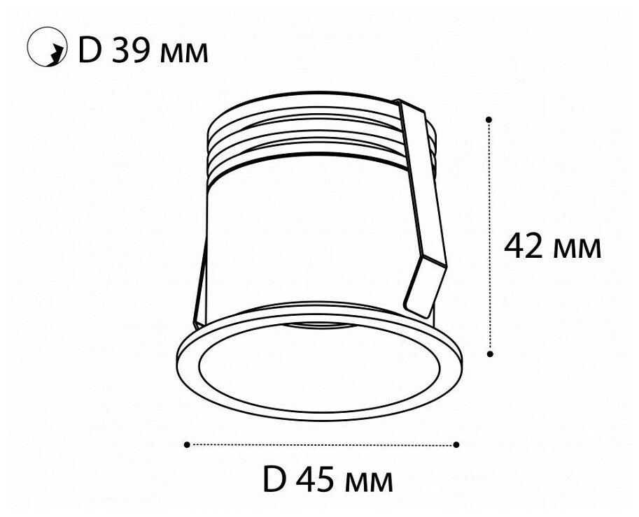 Встраиваемый светильник Italline DL 3027 white - фотография № 11