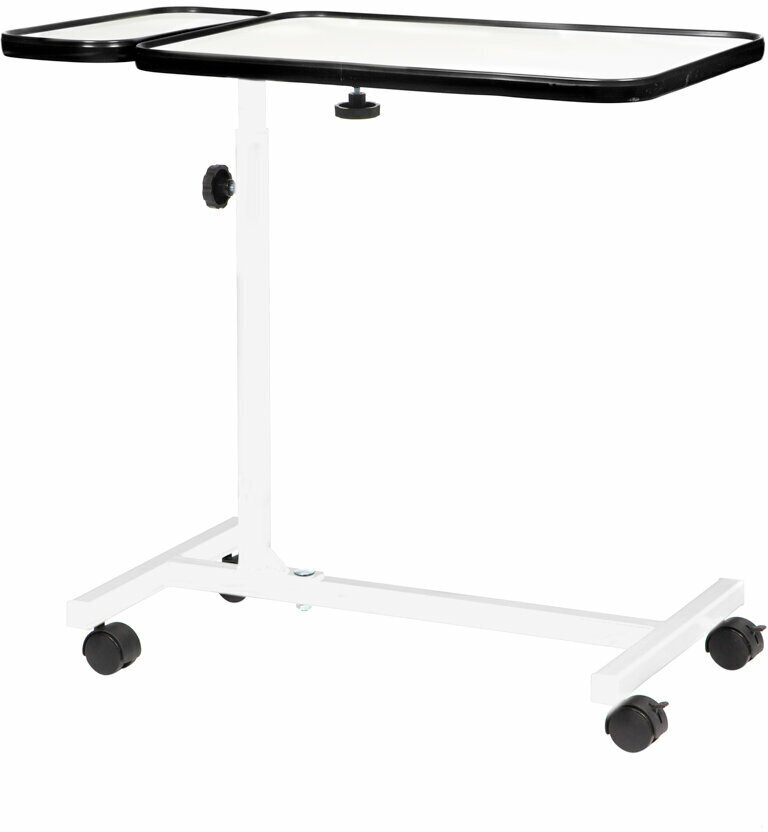 Двухуровневый журнальный прикроватный столик с возможностью угла наклона ORTO-1250, белый