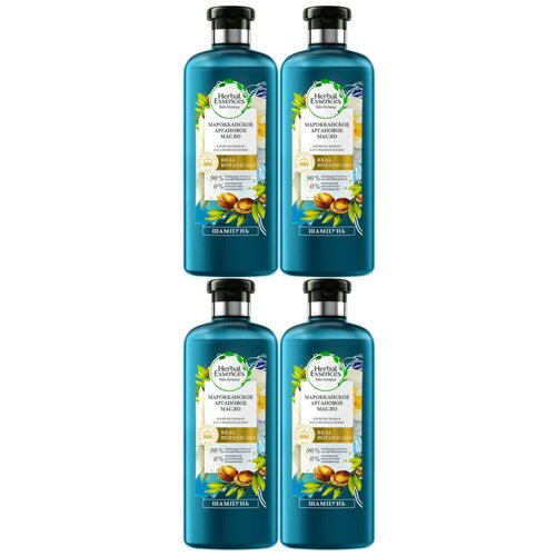 Herbal Essences Шампунь Марокканское аргановое масло, 400 мл, комплект: 4 упаковки