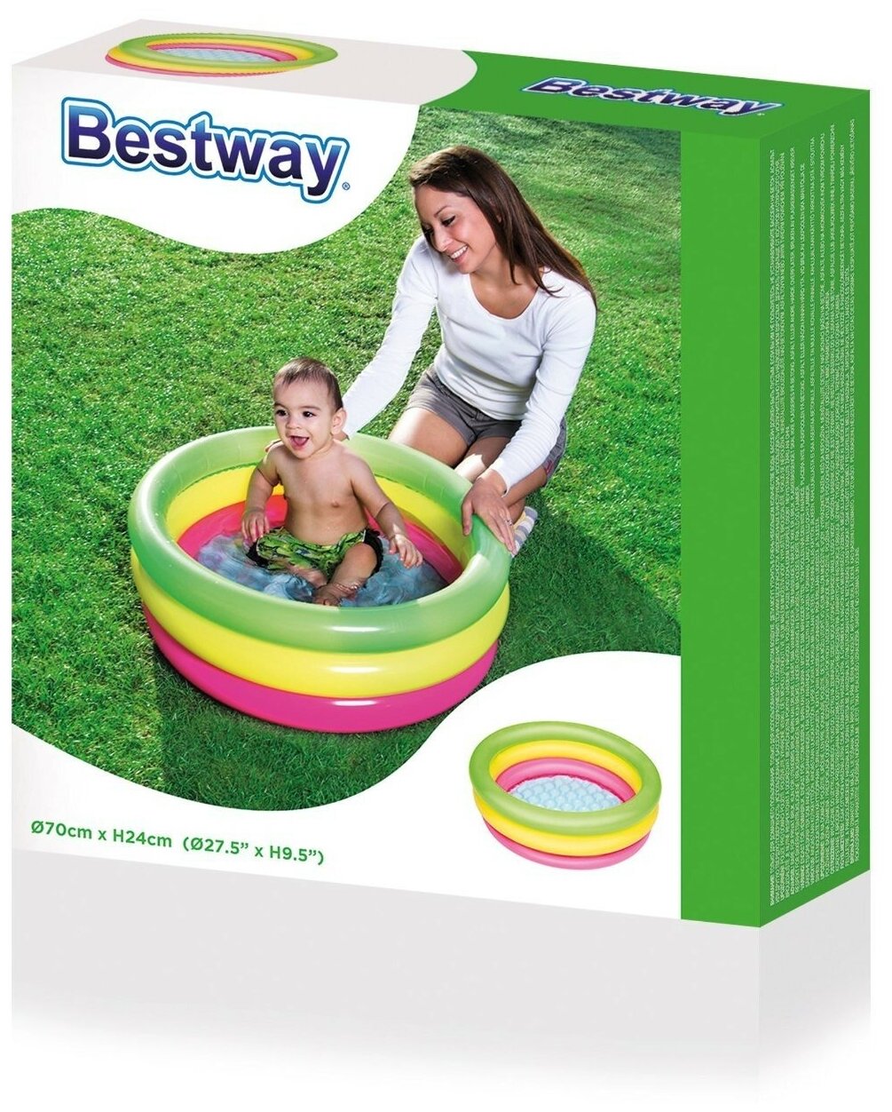 Летний бассейн 70 х 24 см, Bestway, 51128 - фотография № 2