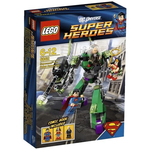 Конструктор LEGO DC Super Heroes 6862 Супермен против мощной брони Лекса, 207 дет. конструктор lego marvel super heroes 76099 поединок с носорогом