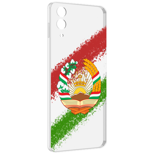 Чехол MyPads герб флаг Таджикистана для Samsung Galaxy Z Flip 4 (SM-F721) задняя-панель-накладка-бампер