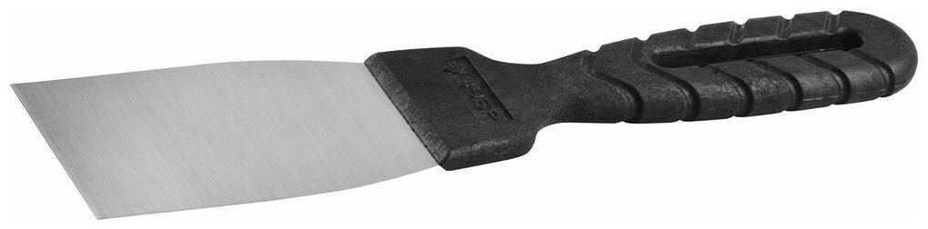 Шпательная лопатка из нержавеющей стали, 60 мм, пластмассовая ручка Сибртех - фотография № 12