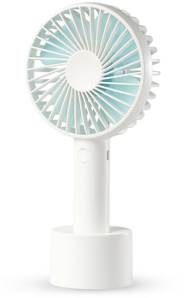 Вентилятор ручной SOLOVE Manual Fan 3 Speed TypeC 2000mAh белый с голубым