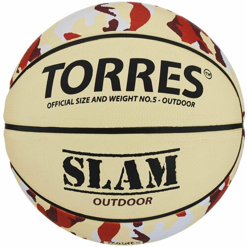 Мяч баскетбольный Torres Slam B00065 размер 5 1977₽