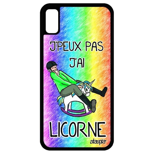 фото Чехол на смартфон apple iphone xr, "не могу - у меня единорог!" комикс шутка utaupia
