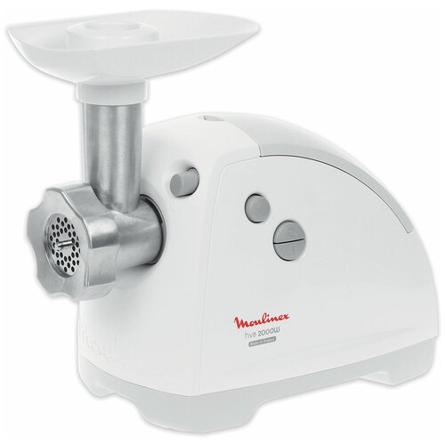 Мясорубка MOULINEX ME620132 мощность 2000 Вт производительность 26 кгмин реверс пластик белая 1 шт 3839100₽