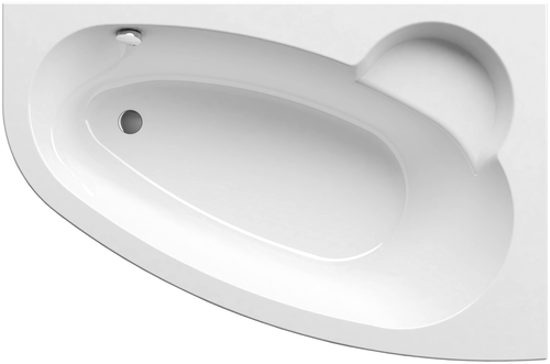 Ванна RAVAK Asymmetric 160x105 без гидромассажа, акрил, угловая, глянцевое покрытие, белый