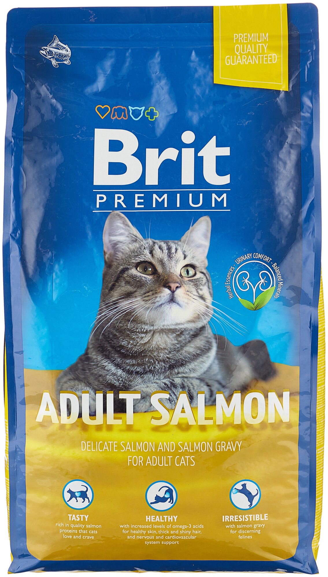 Сухой корм для кошек Brit Premium с лососем