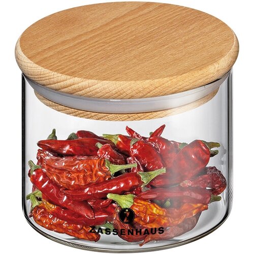 Банка с крышкой ZASSENHAUS, 0,35 л, h-8 см, d-10,5 см