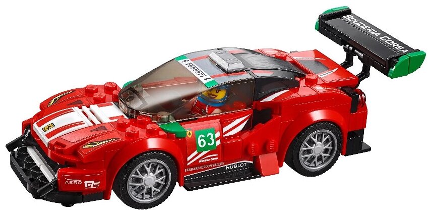 Конструктор LEGO Speed Champions Ferrari 488 GT3 Scuderia Corsa, 179 деталей (75886) - фото №6