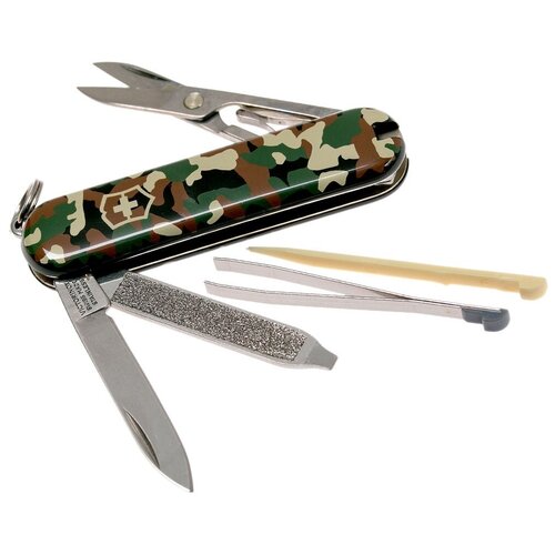 фото Нож многофункциональный victorinox classic sd с чехлом camouflage