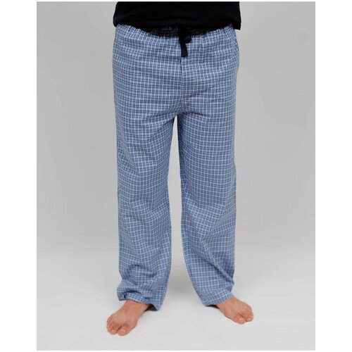 Брюки NUAGE.MOSCOW, пояс на резинке, карманы, размер XL, голубой