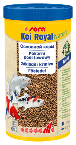 Корм для кои Sera Koi Royal Mini Nature, до 12 см, 1 л, 320 гр