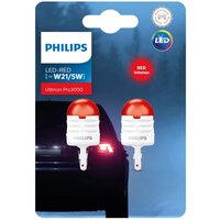 Светодиодная лампа Philips Ultinon Pro 3000 W21/5W Red 2шт.