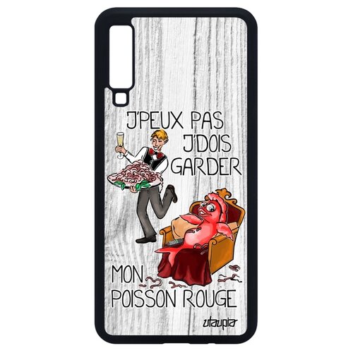 фото Чехол на мобильный samsung galaxy a7 2018, "не могу - у меня красная рыбка!" пародия анекдот utaupia