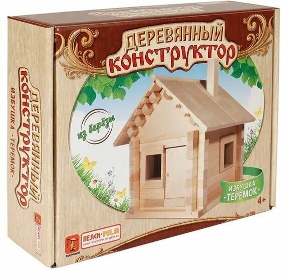 Pelsi - Конструктор "Избушка", теремок с мебелью и электропроводкой, 106 эл.