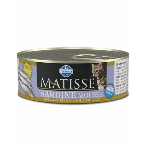 Корм для кошек FARMINA Matisse мусс с сардинами банка 85г